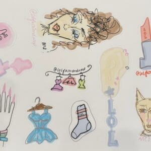 #doodle Sticker Sheet